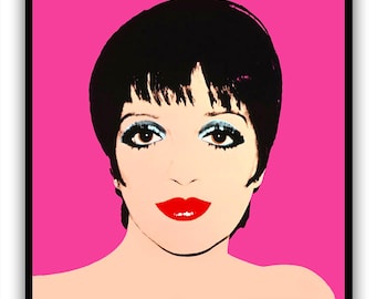 LIZA MINELLI por ANDY Warhol • Reproducción de la icónica pintura en serigrafía • y 9 más • 12x12” • Disponible enmarcado • ¡Elige tu favorito!