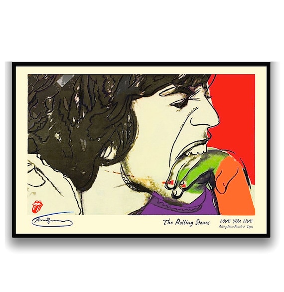 ROLLING STONES • 'love You Live' • Iconic • Rare, Andy Warhol