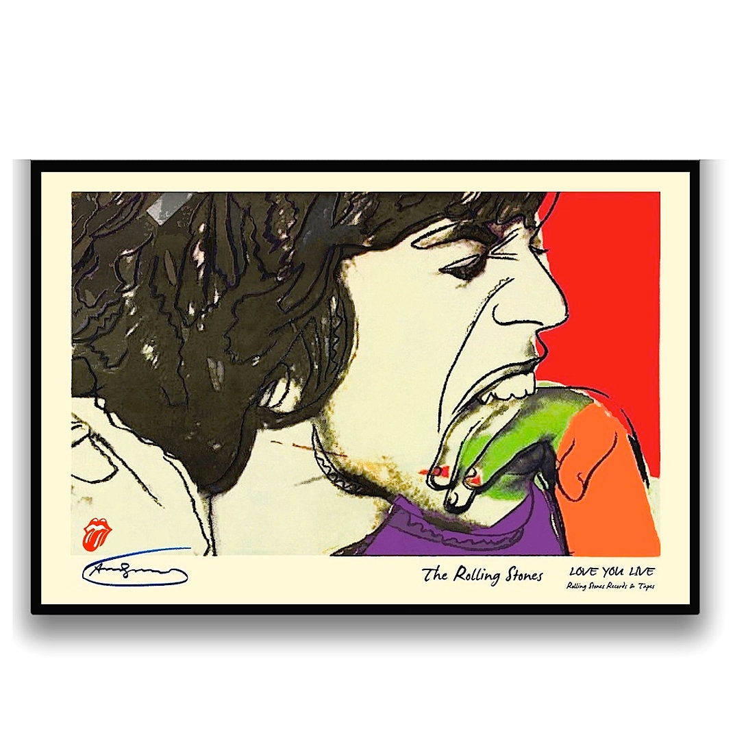 ROLLING STONES • 'love You Live' Cover Art by Andy Warhol