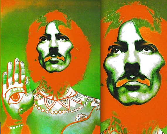 Richard Avedon The Beatles George Harrison Replica 13x19" Photo Print 