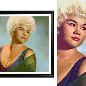 ETTA JAMES Five Different Vintage Portrait Prints Of The Timeless American Singer Available Framed Pick Your Favorite image 3