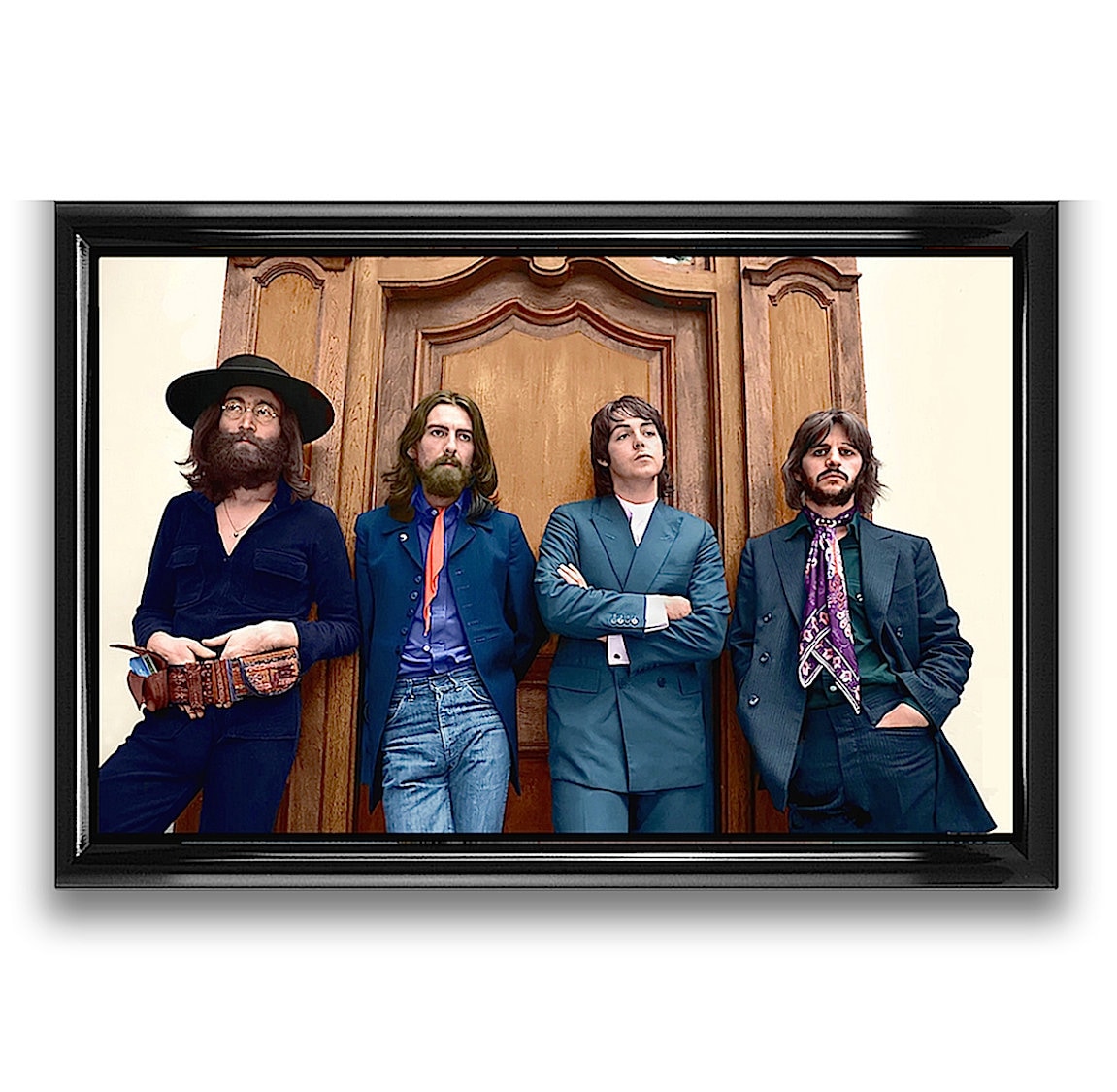 The BEATLES LAST PHOTOGRAPH • 12x18” • Very Rare, & Collectible