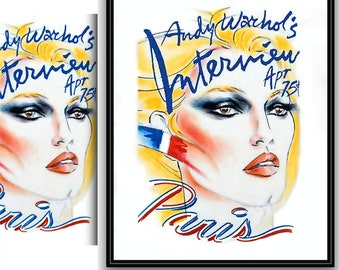 ANTONIO • Interview Magazine’s April 1975 'PARIS' Cover Art POSTER Reproduction • Available Framed • On Premium, 11 mil Poster Paper • Rare!