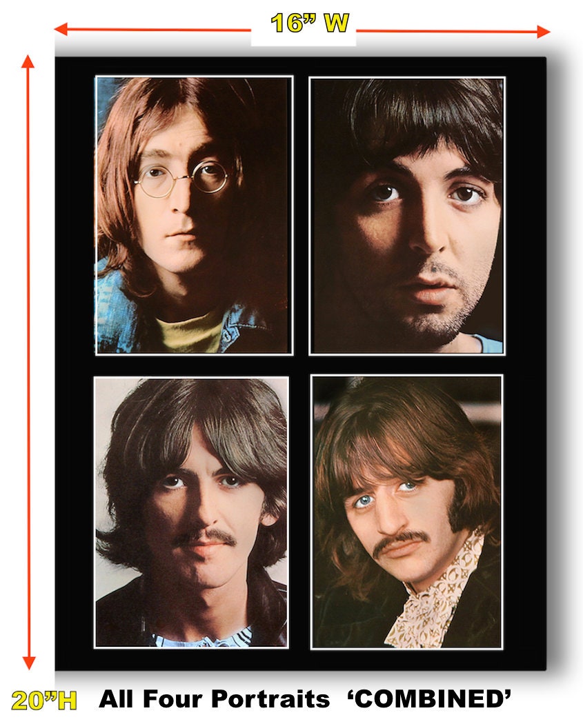 BEATLES • WHITE ALBUM Portrait Reprints From The 1968 Album