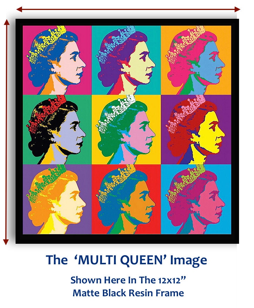 Warhol's Queens ウォーホル クイーン 英語版 洋書 QUEEN ELIZABETH II • Andy Warhol's Exhibition Poster Reprints