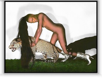 GRACE JONES & The Cats • The Classic - By Chris Von Wangenheim • H Q Photographic Reproduction • Available Framed • Don't Miss This!!!