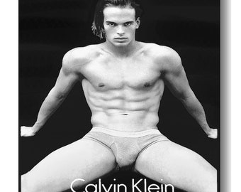 JOEL WEST • The Classic 1995 Calvin Klein Ad • by Tiziano Magni • Only ONE 18x24" Poster Is Available • Rare, Collectible • Available Framed