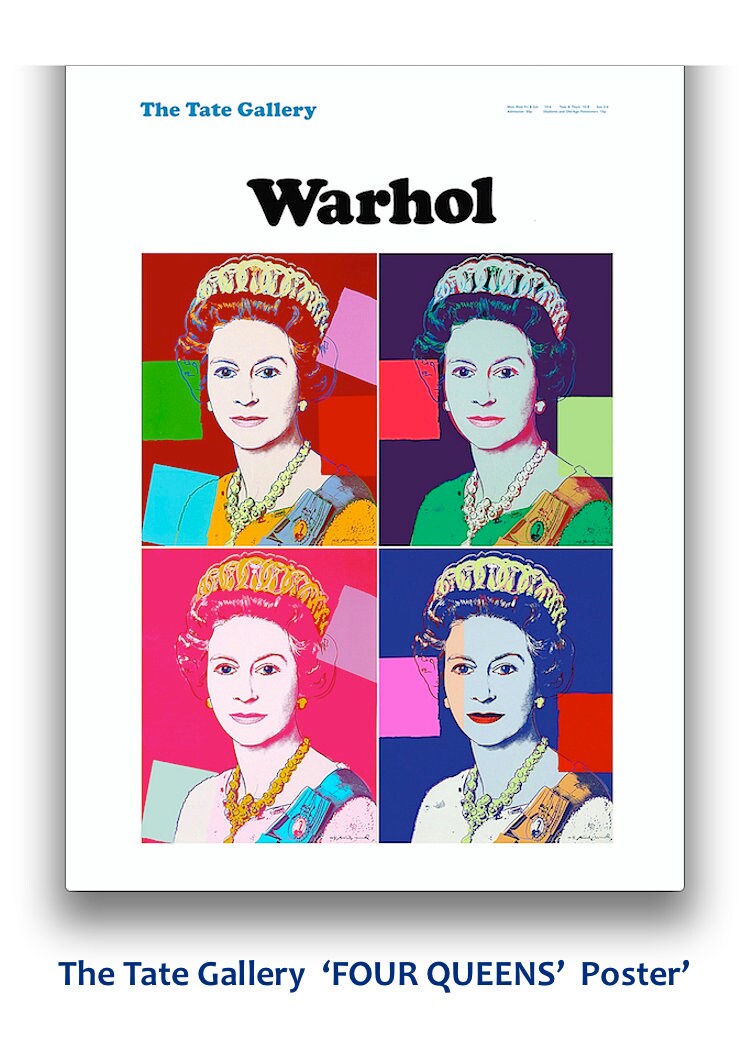 QUEEN ELIZABETH II • Andy Warhol's Exhibition Poster Reprints