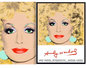 DOLLY PARTON • Warhol's Classic Ludwig Museum Poster Print & Interview COVER Art • Printed On Sturdy, H Q Premium Paper • Available Framed