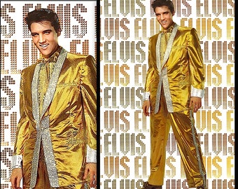 ELVIS PRESLEY • In The 1957  Classic GOLDEN Tuxedo • A High Quality Reproduction Poster • Available Framed, In Three Sizes • R&R History !
