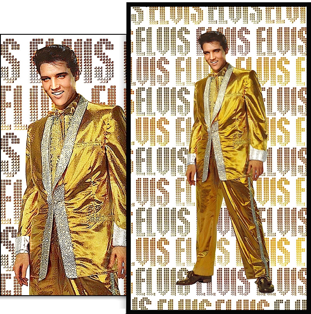 ELVIS PRESLEY • in the 1957 Classic GOLDEN Tuxedo • A High Quality
