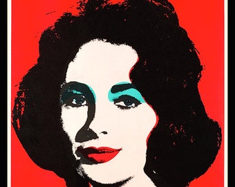 ANDY Warhol's • 'LIZ # 6' • 12x12" • The 1963 H Q Replica Portrait Of Elizabeth Taylor • FRAMED Prints Get Free U S Shipping!