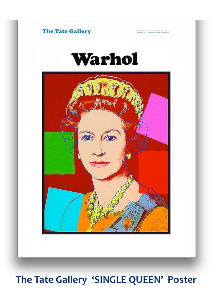 Warhol's Queens ウォーホル クイーン 英語版 洋書 QUEEN ELIZABETH II • Andy Warhol's Exhibition Poster Reprints
