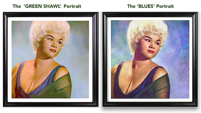 ETTA JAMES Five Different Vintage Portrait Prints Of The Timeless American Singer Available Framed Pick Your Favorite image 4