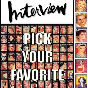 ANDY WARHOL&#39;S • Interview Magazine • Full LARGE Format Issues From 1987 Thru 1997 • All In Excellent Vintage Condition • Free U S Shipping !