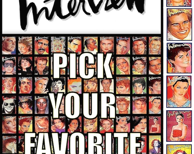 Andy Warhol S Interview Magazine Full Large Format Issues From 1987