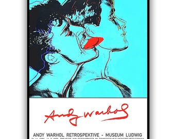 WARHOL / QUERELLE • Réplicas de impresiones del clásico PÓSTER del Museo Ludwig de 1989 • Raro y coleccionable • Disponible enmarcado • ¡No te lo pierdas!