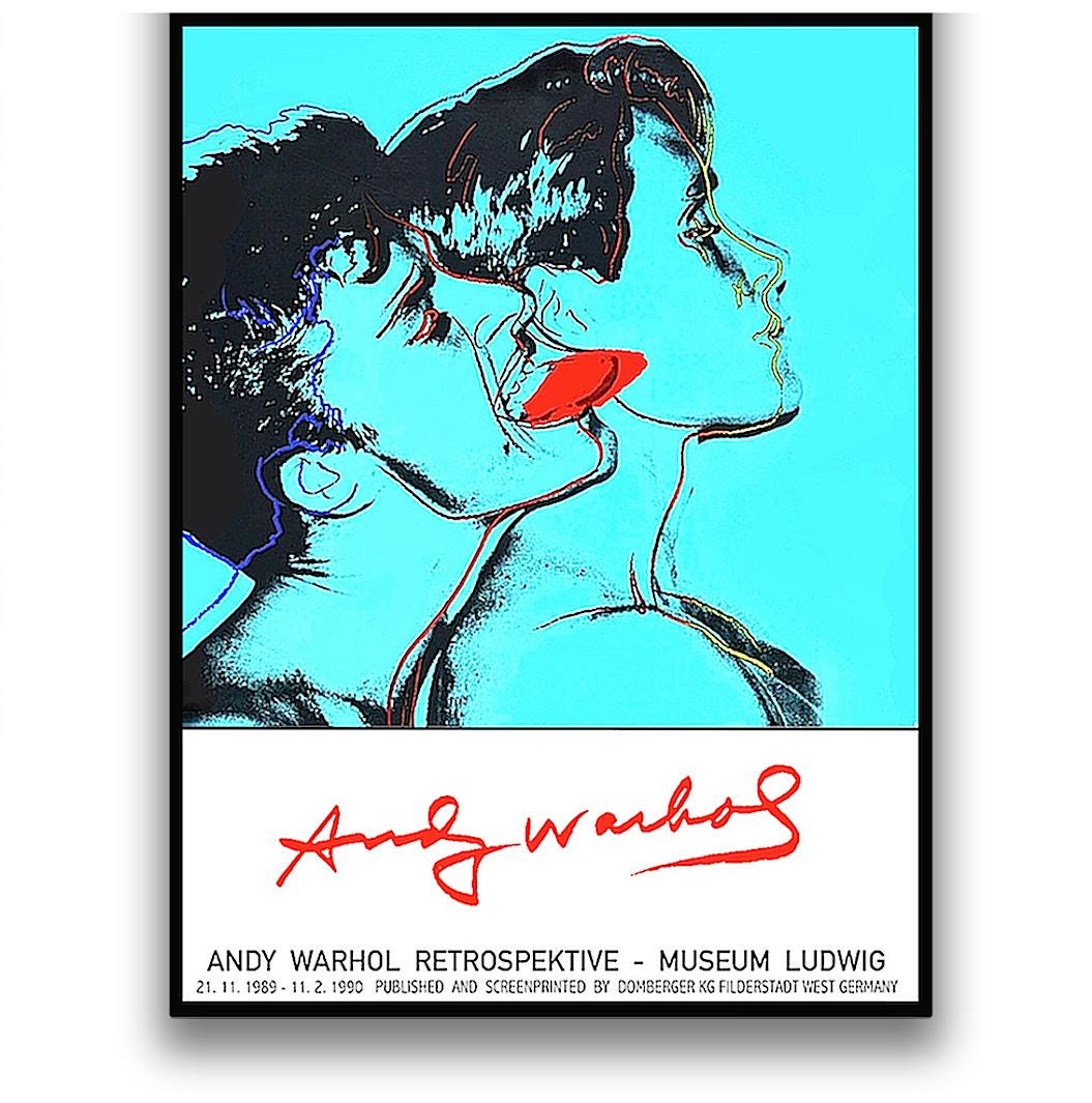 【希少】Andy Warhol QUERELLE映画ポスター アンディウォーホル Querelle (blue)/アンディ・ウォーホル【Andy Warhol】ポスター