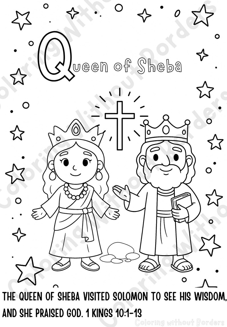 Abcs of the Bible Coloring Book for Kids 5+ Yo | Christian Alphabet ...