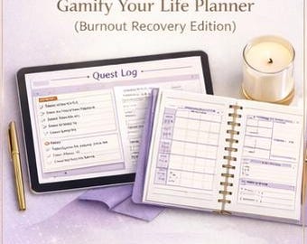 Planificador gamificado para la recuperación del síndrome de burnout / Juego de rol acogedor: autocuidado, TDAH y sistema nervioso (descarga en PDF)