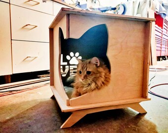 Modern Cat Bed Etsy