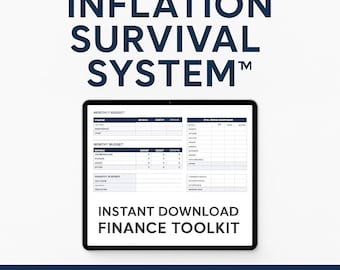 Inflation Survival System – Budget & Debt Payoff Planner (Digital Download)