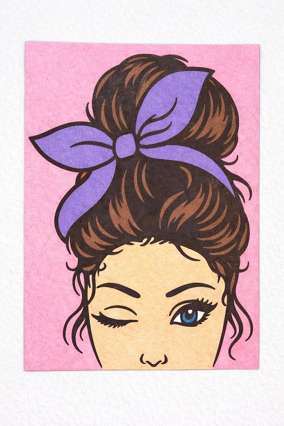 Messy Bun Sand Art Kit for Adults-Relaxing Mindful DIY Craft