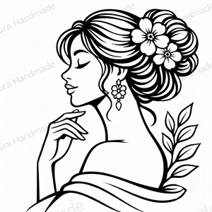 Kit de arte en arena con siluetas femeninas: diseños de líneas, manualidades conscientes, ideal para principiantes. imagen 7