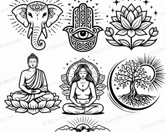 Kit de meditación y arte celestial con arena: una manualidad relajante en lienzo para adultos