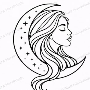 Kit de arte en arena con siluetas femeninas: diseños de líneas, manualidades conscientes, ideal para principiantes. imagen 9