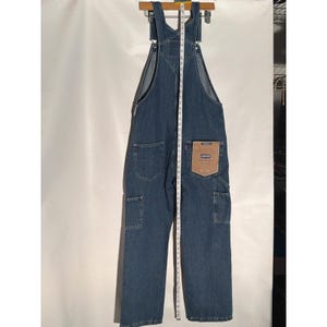 Levi's SilverTab Denim Overalls 34x30 Medium Wash Carpenter Workwear image 6