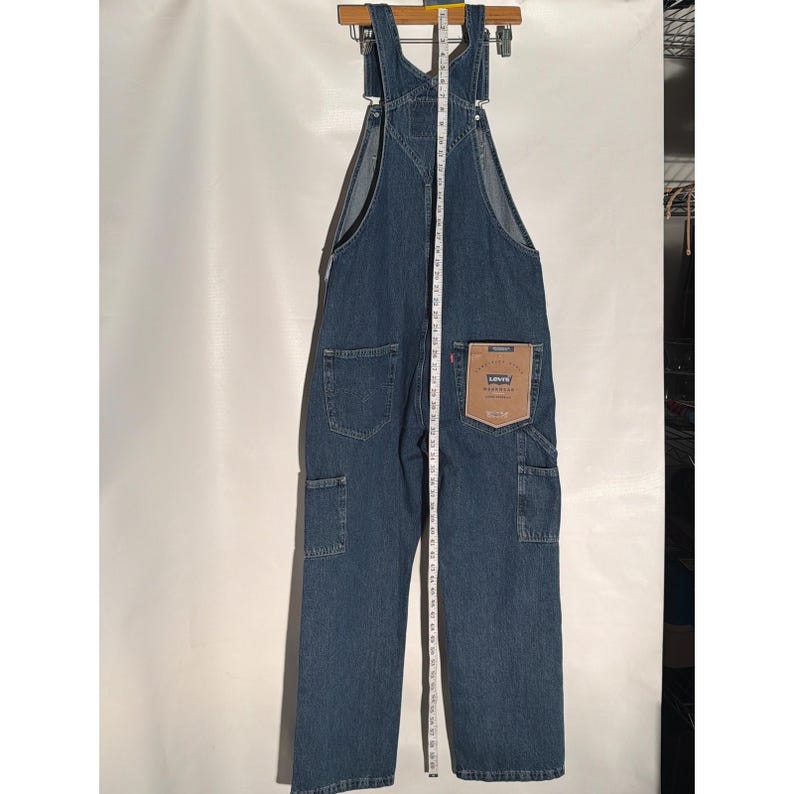 Levi's SilverTab Denim Overalls 34x30 Medium Wash Carpenter Workwear image 6