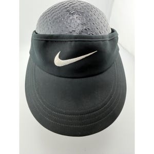 Nike Golf Visor Schwarz-Weiß Swoosh Hut mit verstellbarem Riemen für Damen und Herren Bild 2