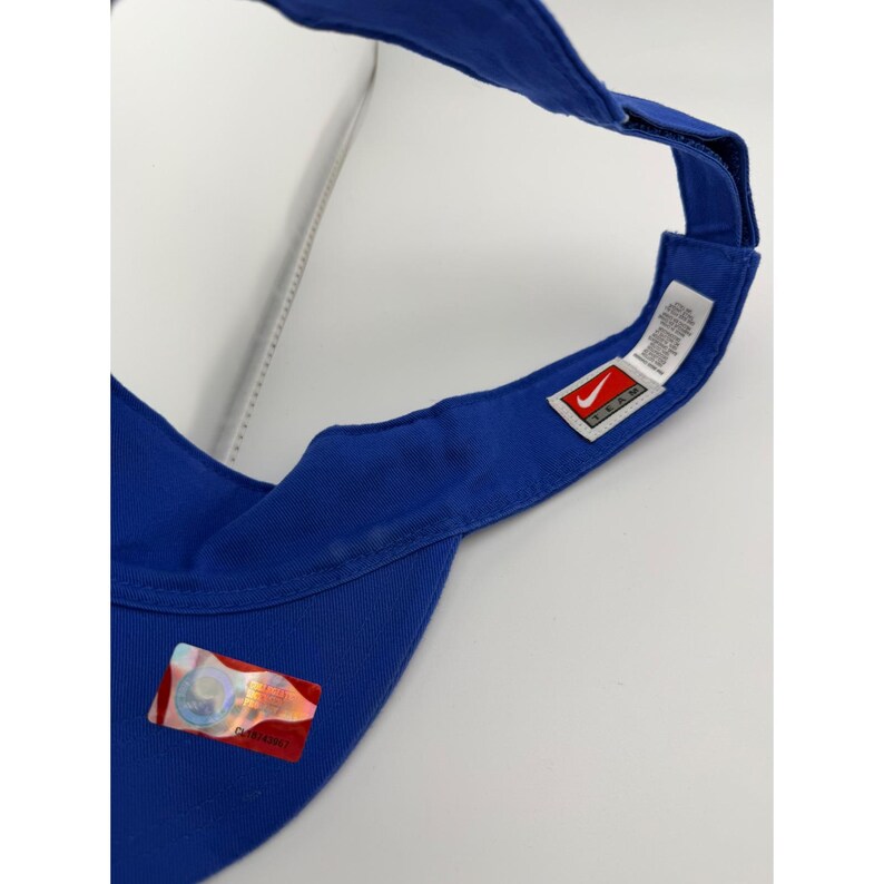 Nike Team Florida Gators Blue Orange Script Adjustable Visor NCAA UF image 4