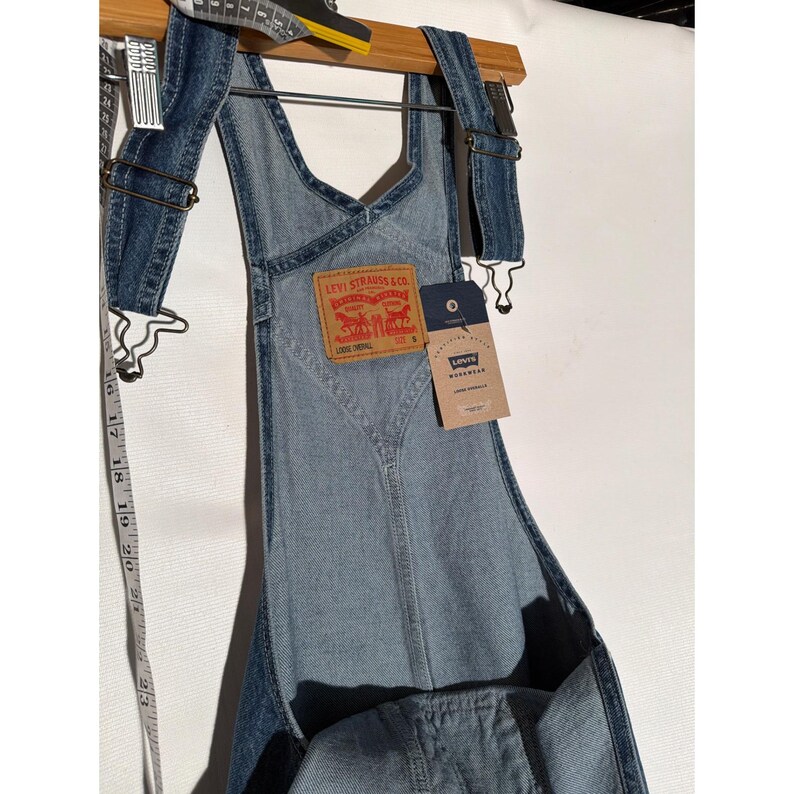 Levi's SilverTab Baggy Denim Overalls Men's 34x30 NWT Medium Wash image 3