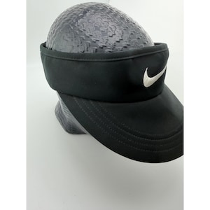 Nike Golf Visor Schwarz-Weiß Swoosh Hut mit verstellbarem Riemen für Damen und Herren Bild 3