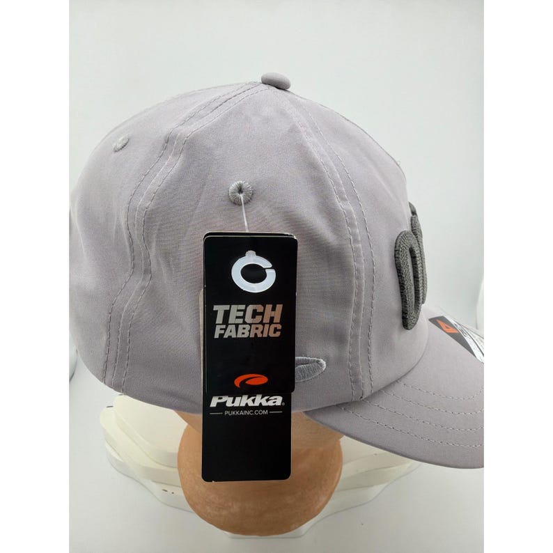 TriTech Ocean Gray 4-Way Stretch UPF 30 Performance Baseball Cap image 2