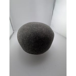 Hats in the Belfry Mens Gray 100% Wool Flat Cap Ivy Driving Hat Large USA Made image 2