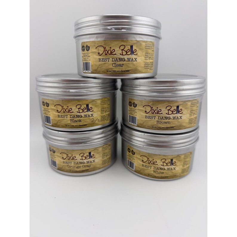 Dixie Belle Best Dang Wax 10oz Välj 1: Klar Svart Brun Grunge Grå Vit bild 4