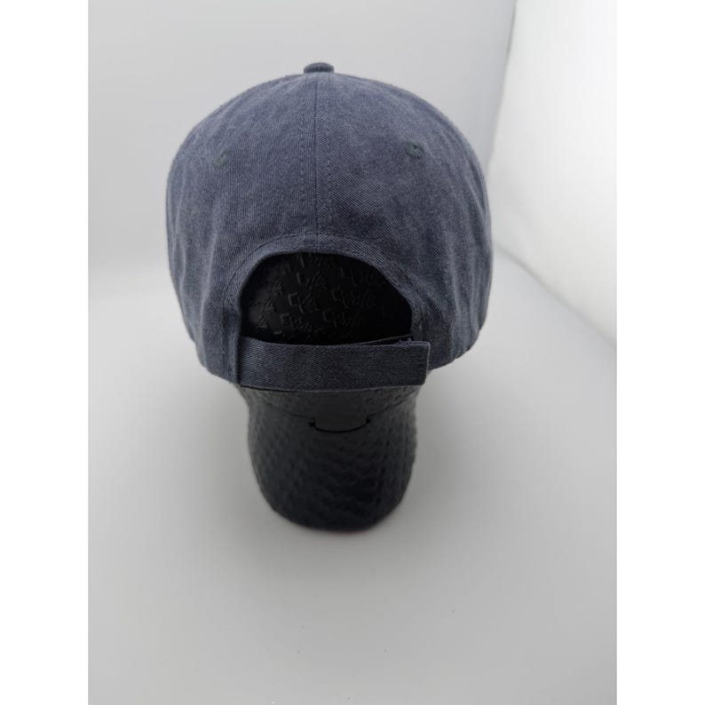 Ford Mens Navy Blue Cotton Baseball Cap Script Logo Adjustable image 2