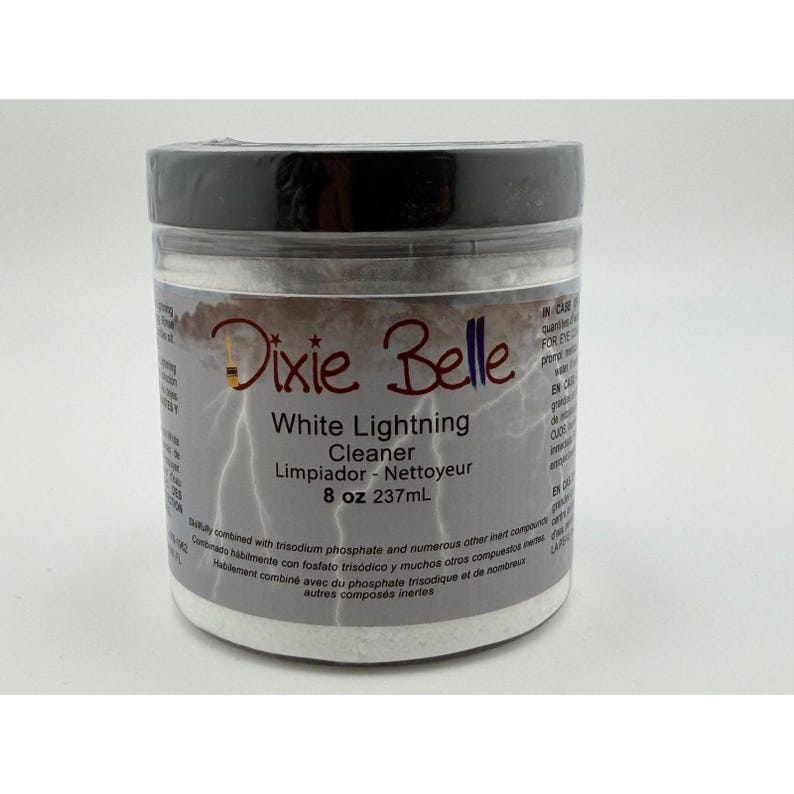 Dixie Belle White Lightning Cleaner 8 oz TSP Furniture Prep for Painting image 1