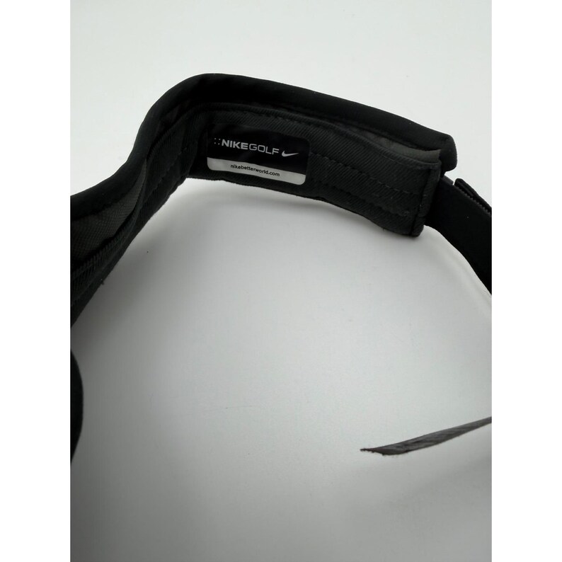 Nike Golf Visor Schwarz-Weiß Swoosh Hut mit verstellbarem Riemen für Damen und Herren Bild 5