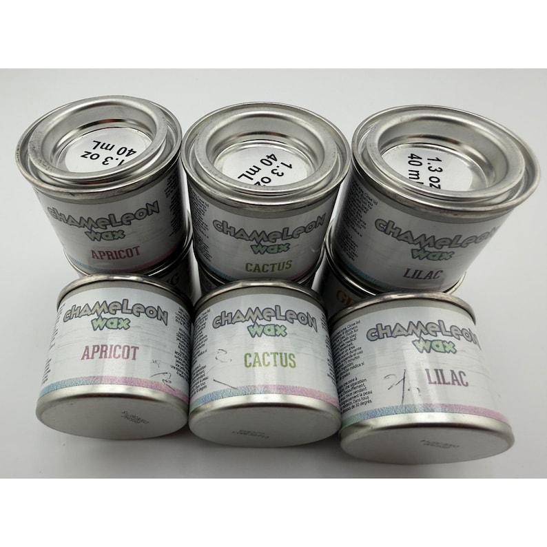 Chameleon Wax Furniture Iridescent Finish 40ml: Apricot Cactus Lilac (Choose 1) image 4
