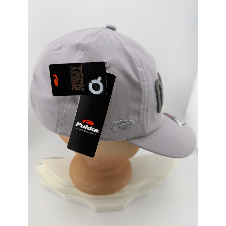 TriTech Ocean Gray 4-Way Stretch UPF 30 Performance Baseball Cap image 3