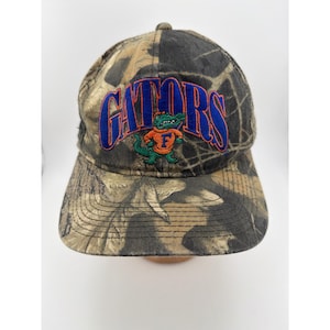 Vintage Florida Gators Albert Camo Snapback Hat Embroidered image 1