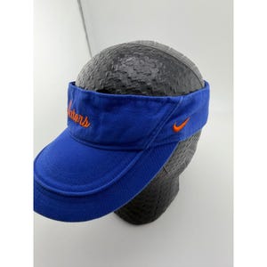 Nike Team Florida Gators Blue Orange Script Adjustable Visor NCAA UF image 2