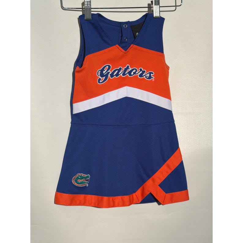 Florida Gators Girls Cheerleader Dress 2T Blue Orange NCAA Future Tailgater image 1