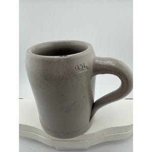Vintage Hasenbrau Augsburg Gray Blue Salt Glaze German Beer Stein immagine 2