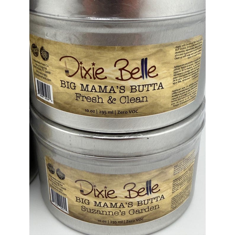 Dixie Belle Big Mama's Butta 10oz Furniture Wax Finish 5 Different Scents 0VOC image 5
