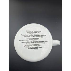 Jurassic Park Ranger Enamel Campfire Mug White Tin Coffee Cup T-Rex Logo image 4